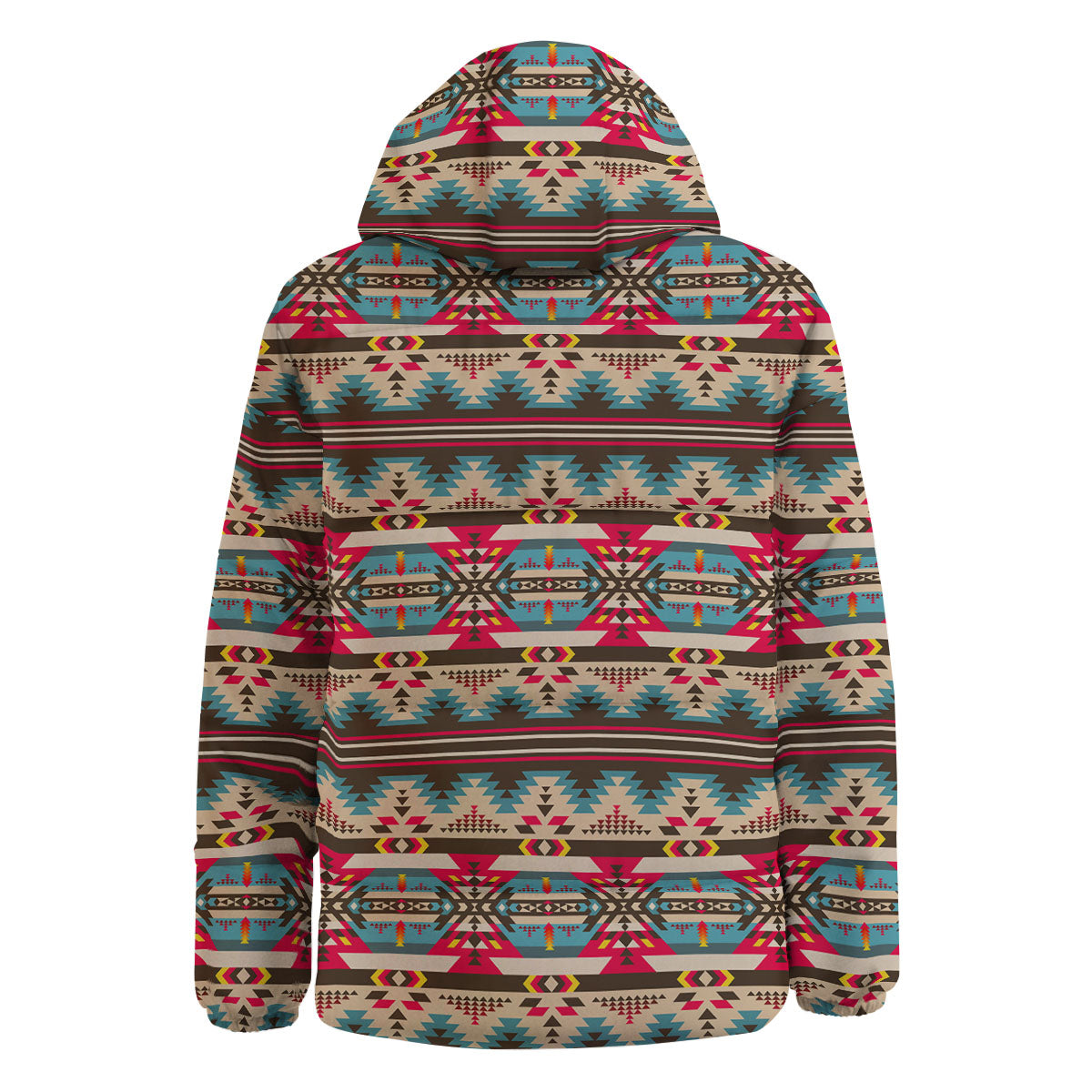 American Native Tribal Print Pattern Down Jacket-grizzshop