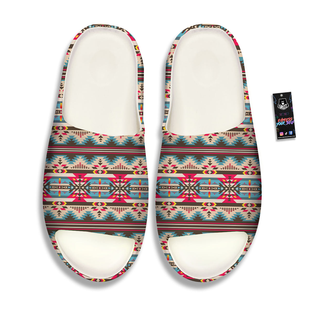 American Native Tribal Print Pattern Sandals-grizzshop
