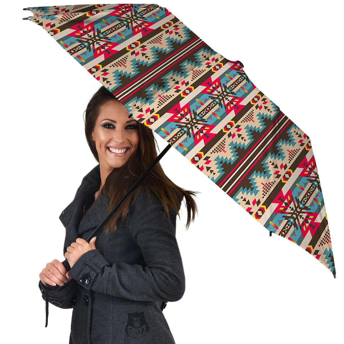 American Native Tribal Print Pattern Umbrella-grizzshop
