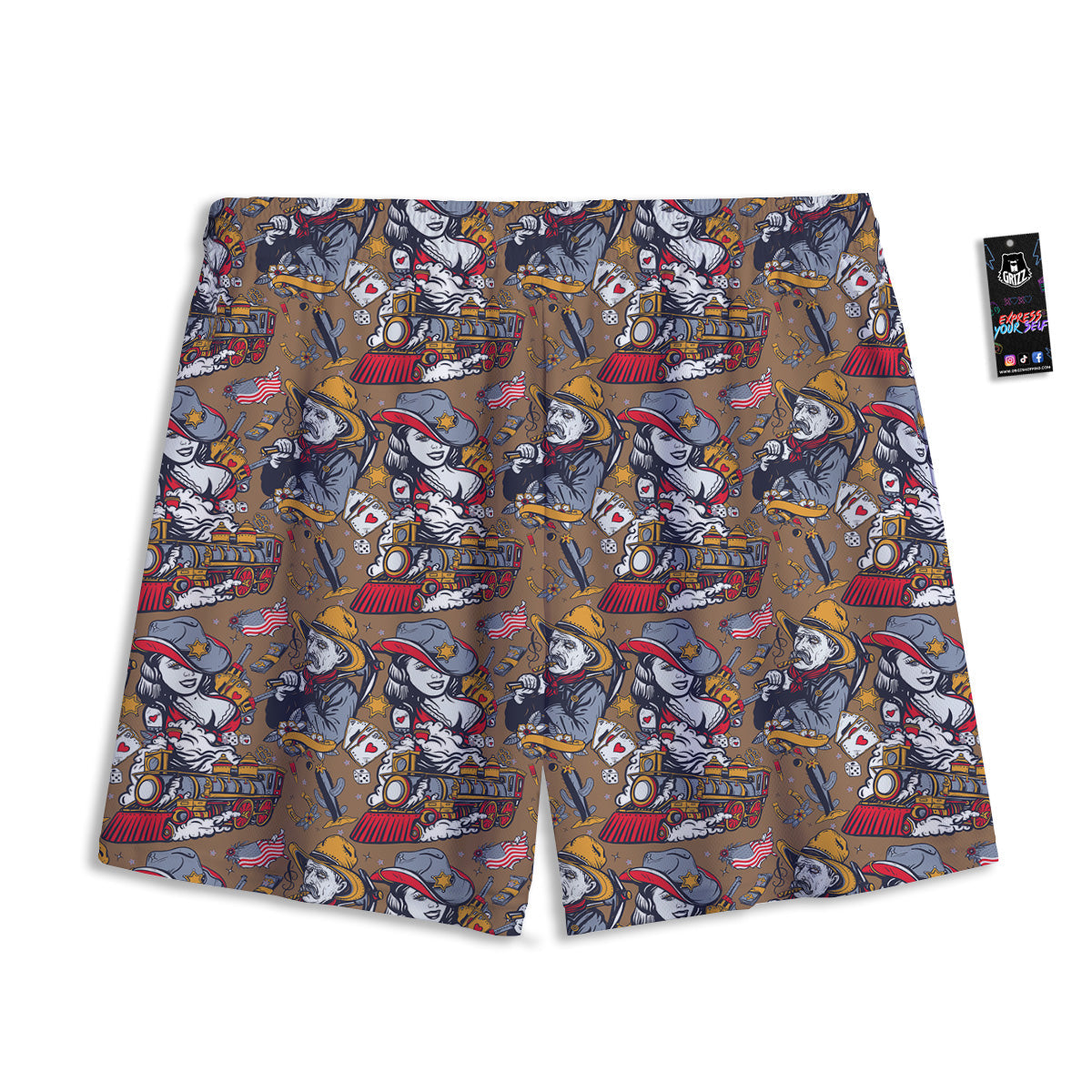 Breaking Wall Golf Ball Print Mesh Shorts