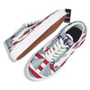 American Peace Flag Print Skate Shoes-grizzshop