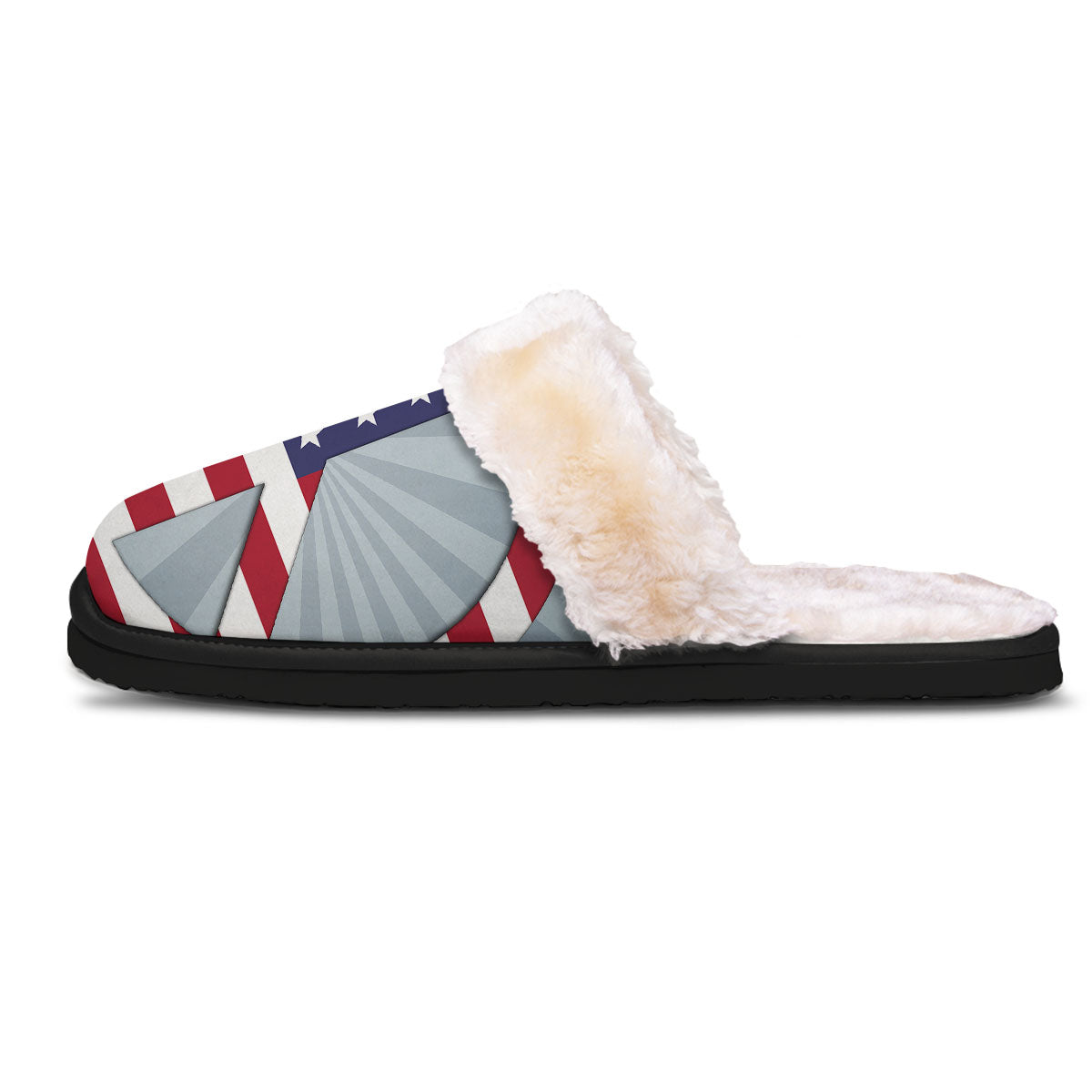 American Peace Flag Print Slippers-grizzshop
