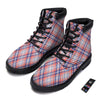 American Plaid 4th of July Print Boots-grizzshop