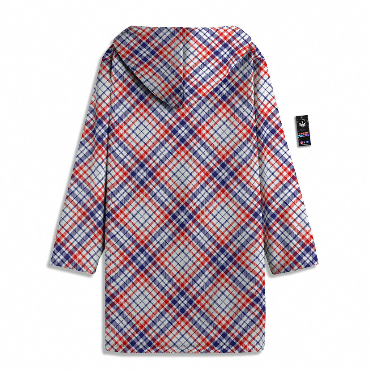American Plaid 4th of July Print Men's Windbreaker Jacket-grizzshop