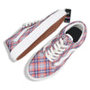 American Plaid 4th of July Print Skate Shoes-grizzshop