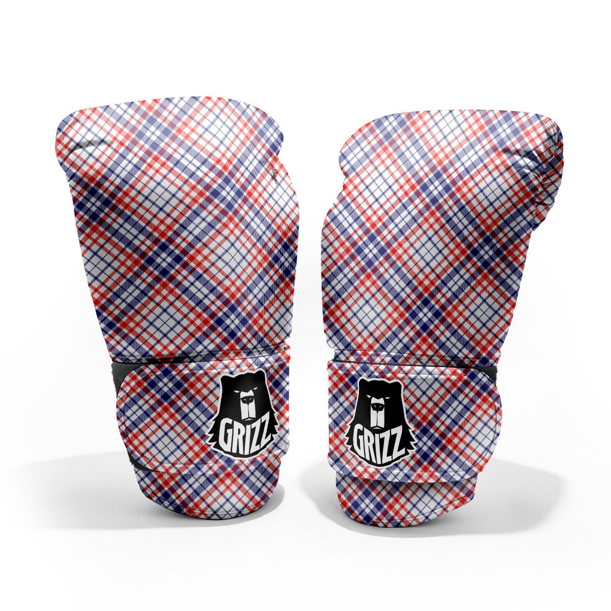 American Plaid 4th of July Print Pro Boxing Glove