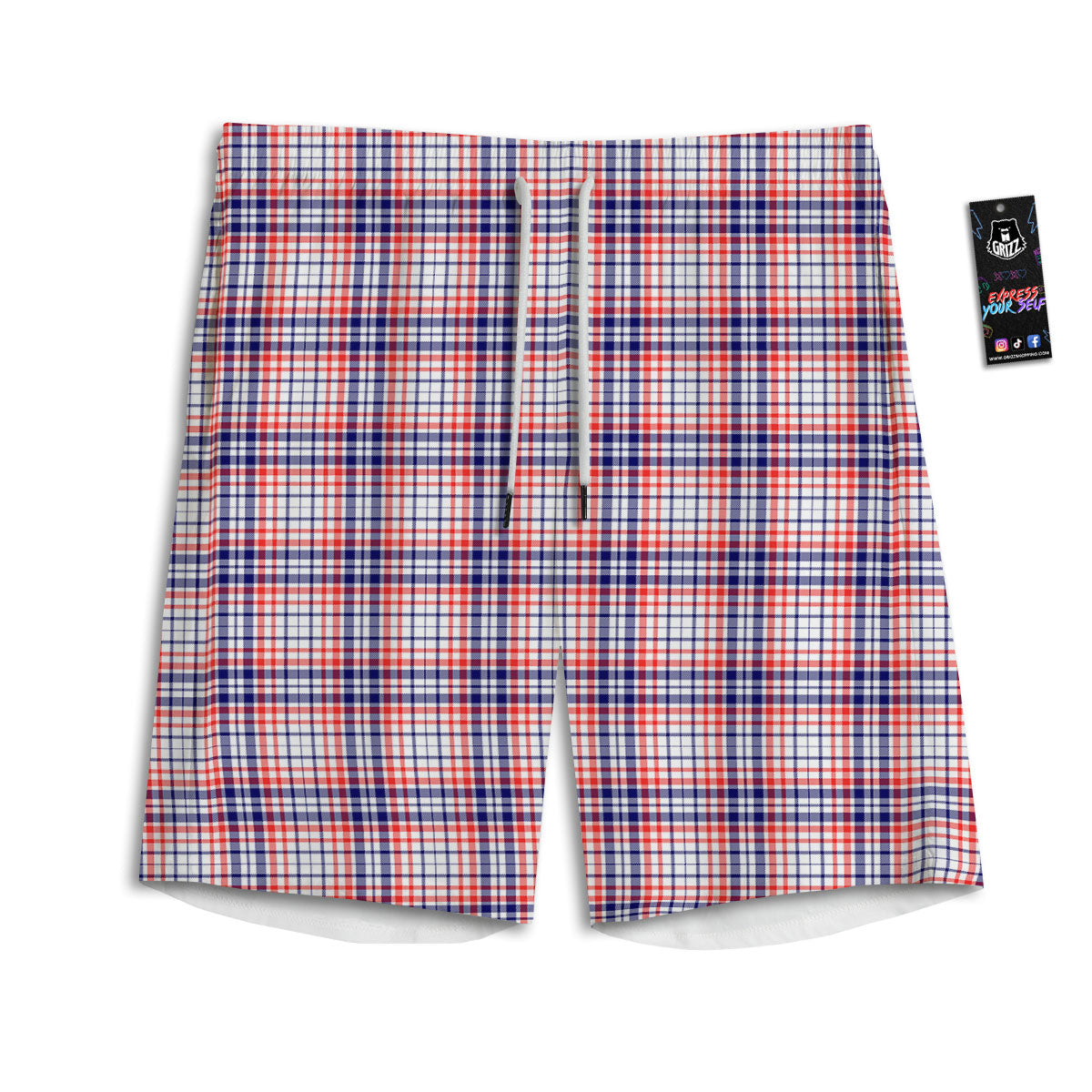 Angel And Motorcycle Print Pattern Men's Athletic Shorts