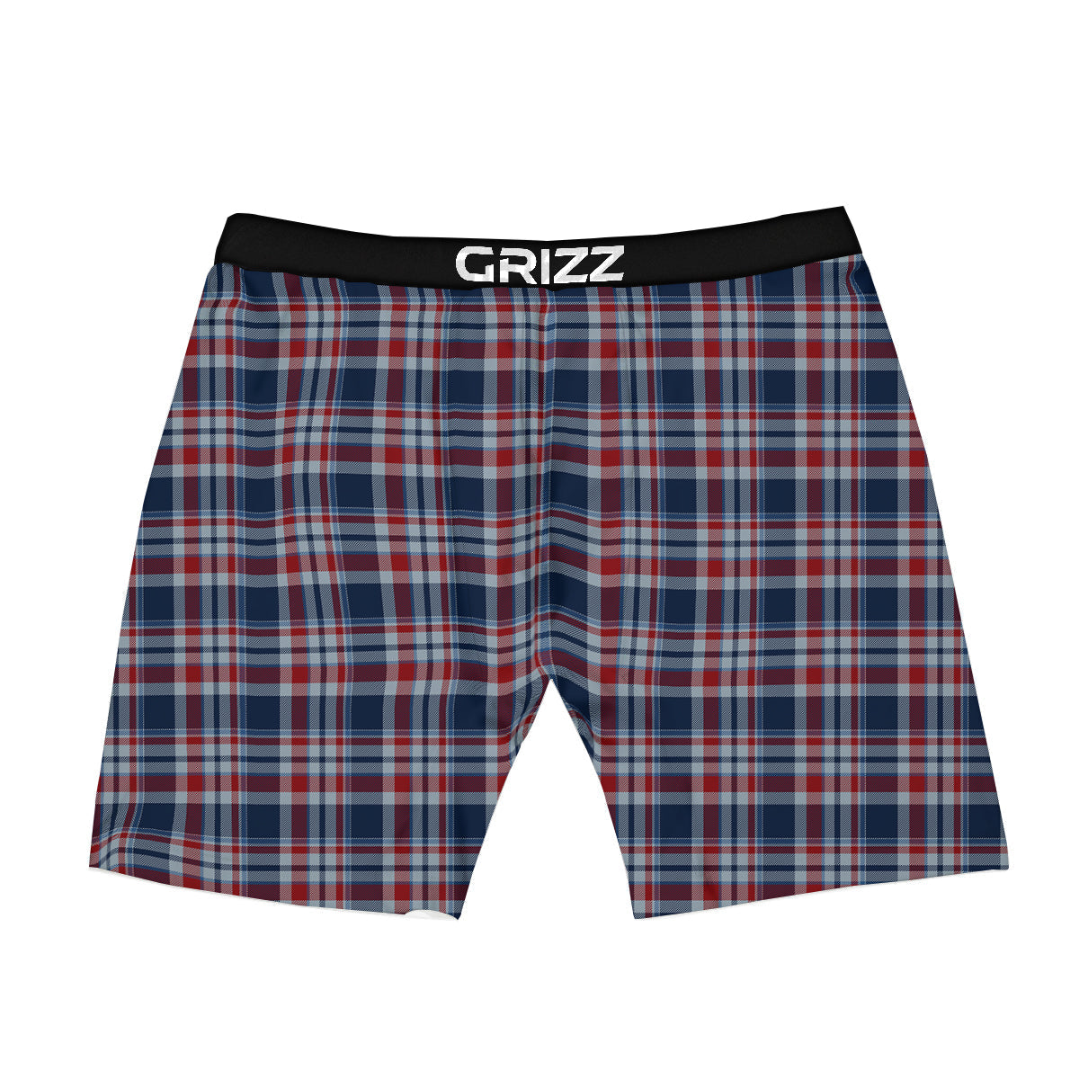 American Plaid Print Pattern Boxer Briefs-grizzshop