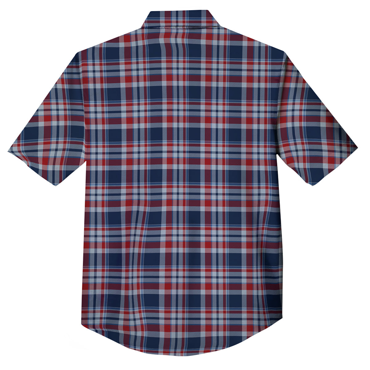 American Plaid Print Pattern Button Up Shirt-grizzshop