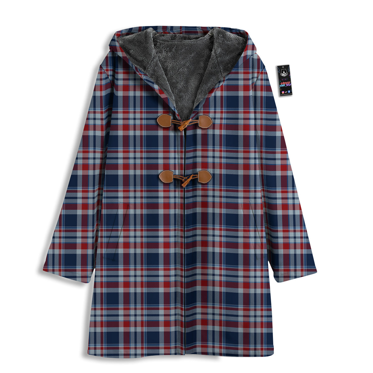 American Plaid Print Pattern Men's Windbreaker Jacket-grizzshop