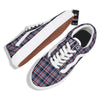 American Plaid Print Pattern Skate Shoes-grizzshop