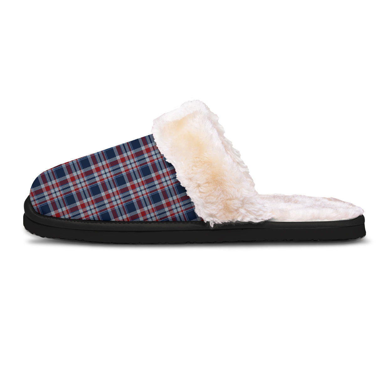 American Plaid Print Pattern Slippers-grizzshop