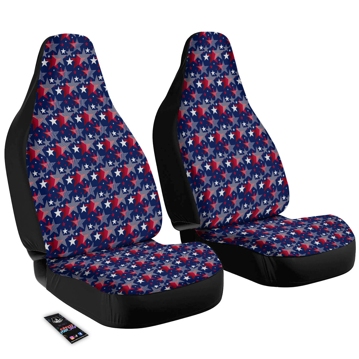 American Star 4th of July Print Pattern Car Seat Covers-grizzshop