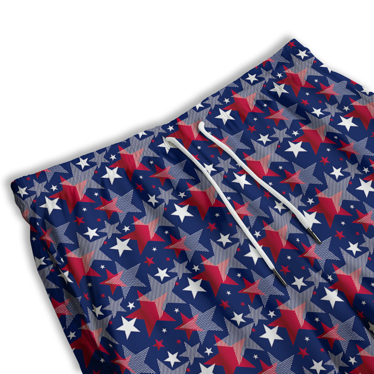 American Star 4th of July Print Pattern Men's Athletic Shorts