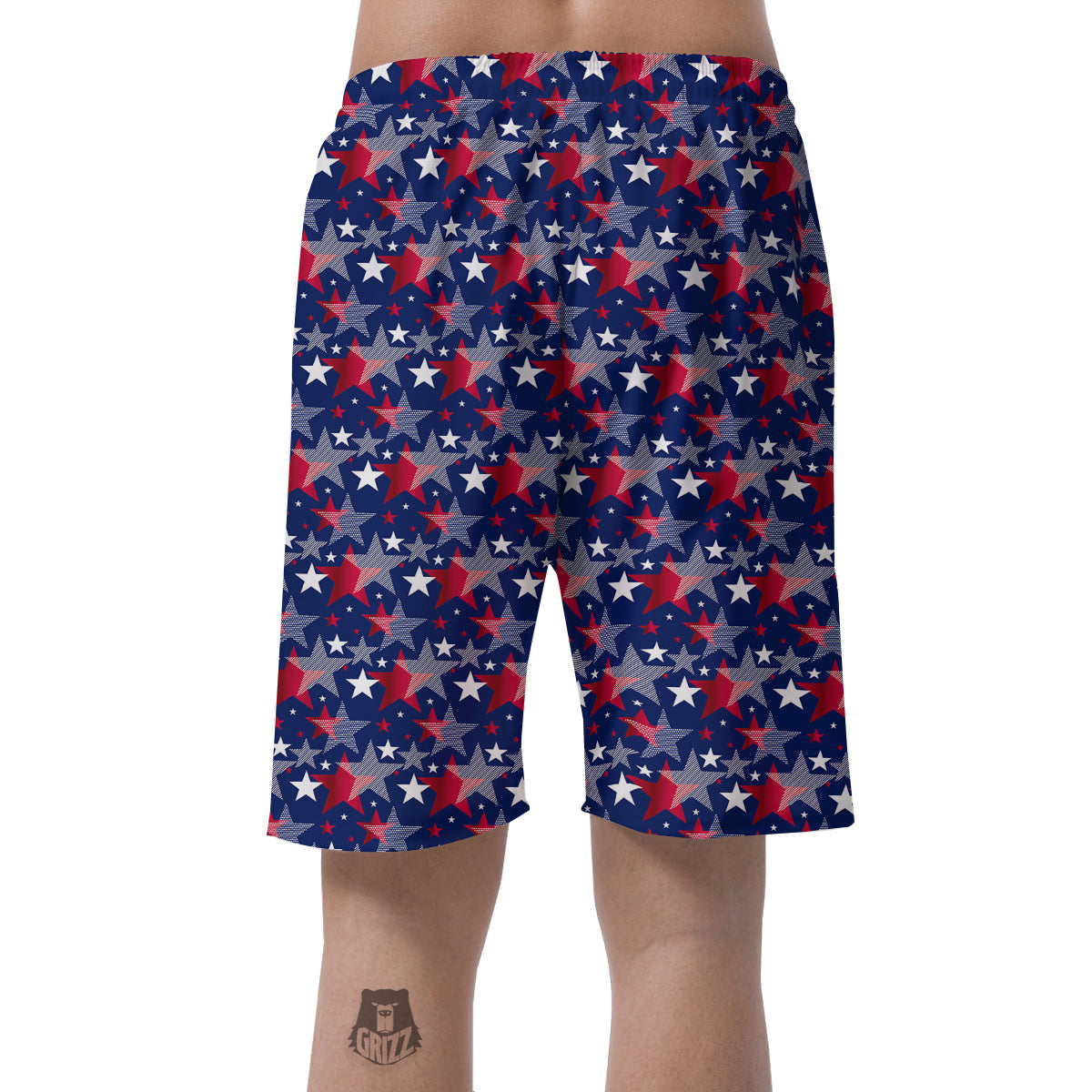 American Star 4th of July Print Pattern Men's Shorts-grizzshop