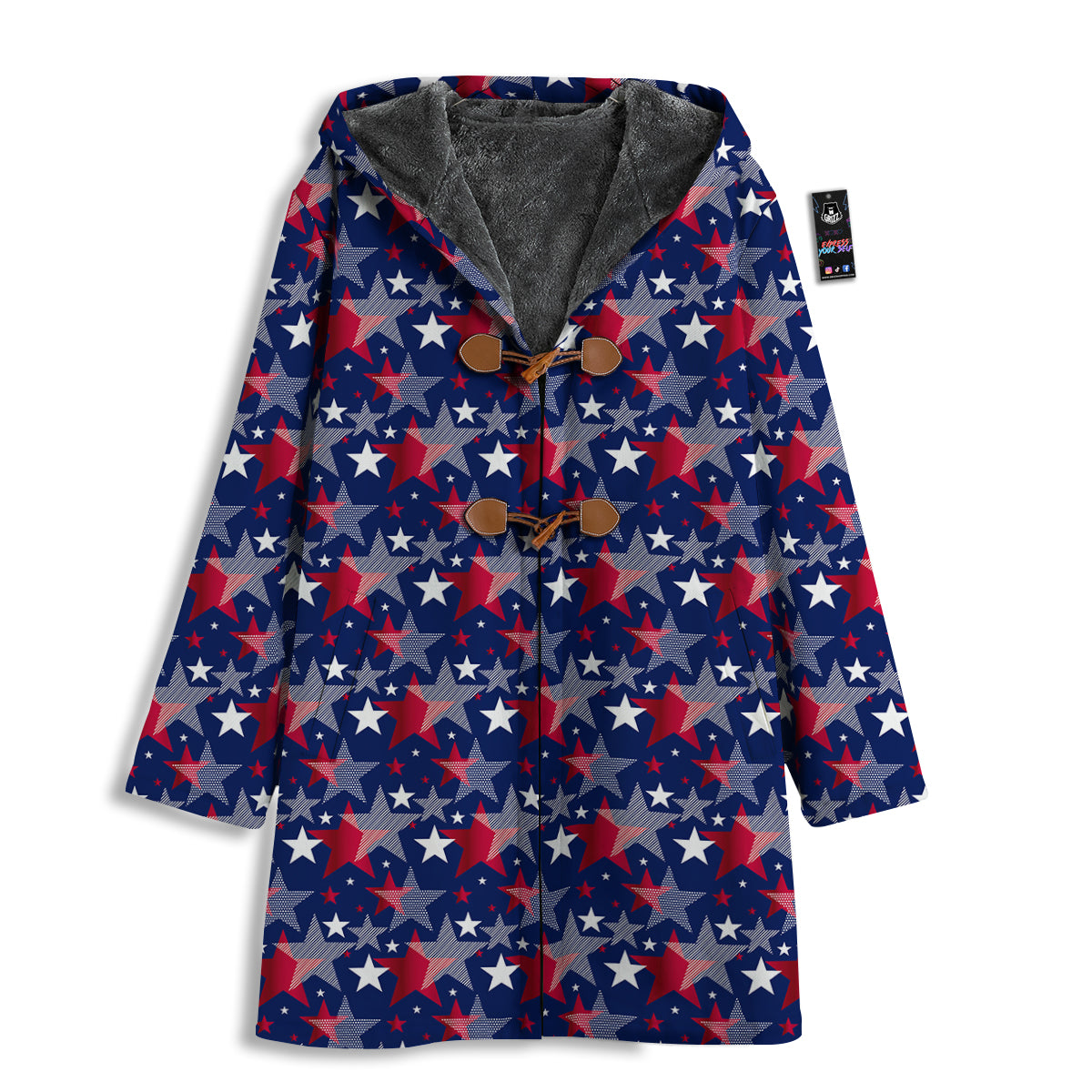 American Star 4th of July Print Pattern Men's Windbreaker Jacket-grizzshop