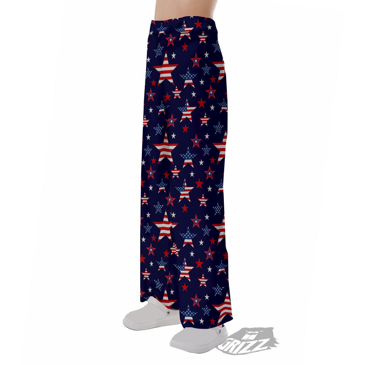 American Star Print Pattern Pajama Pants-grizzshop