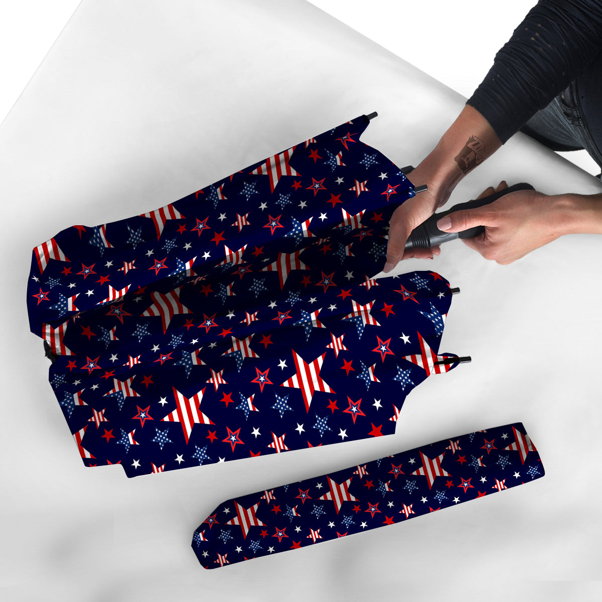 American Star Print Pattern Umbrella-grizzshop