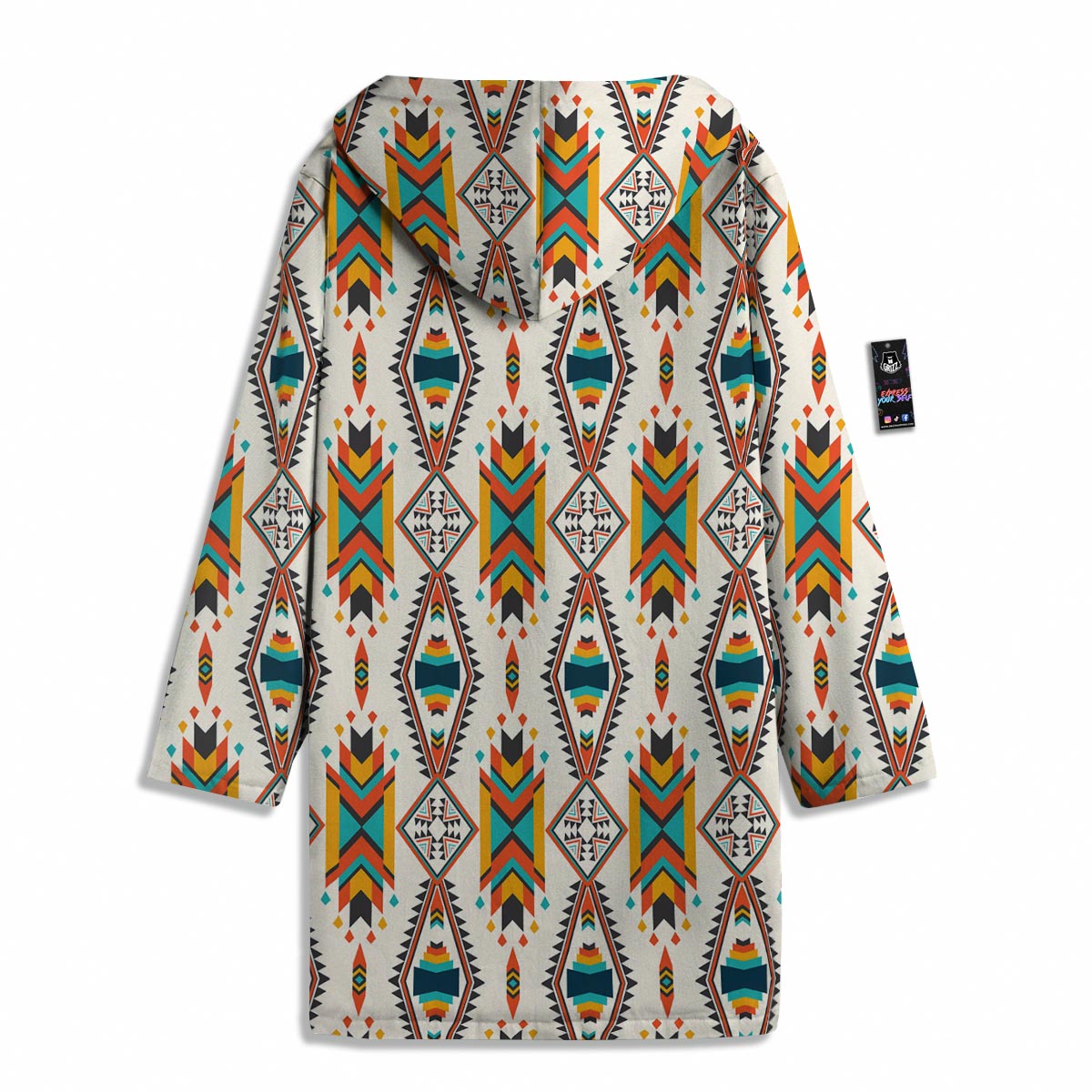 American Tribal Native Print Pattern Men's Windbreaker Jacket-grizzshop