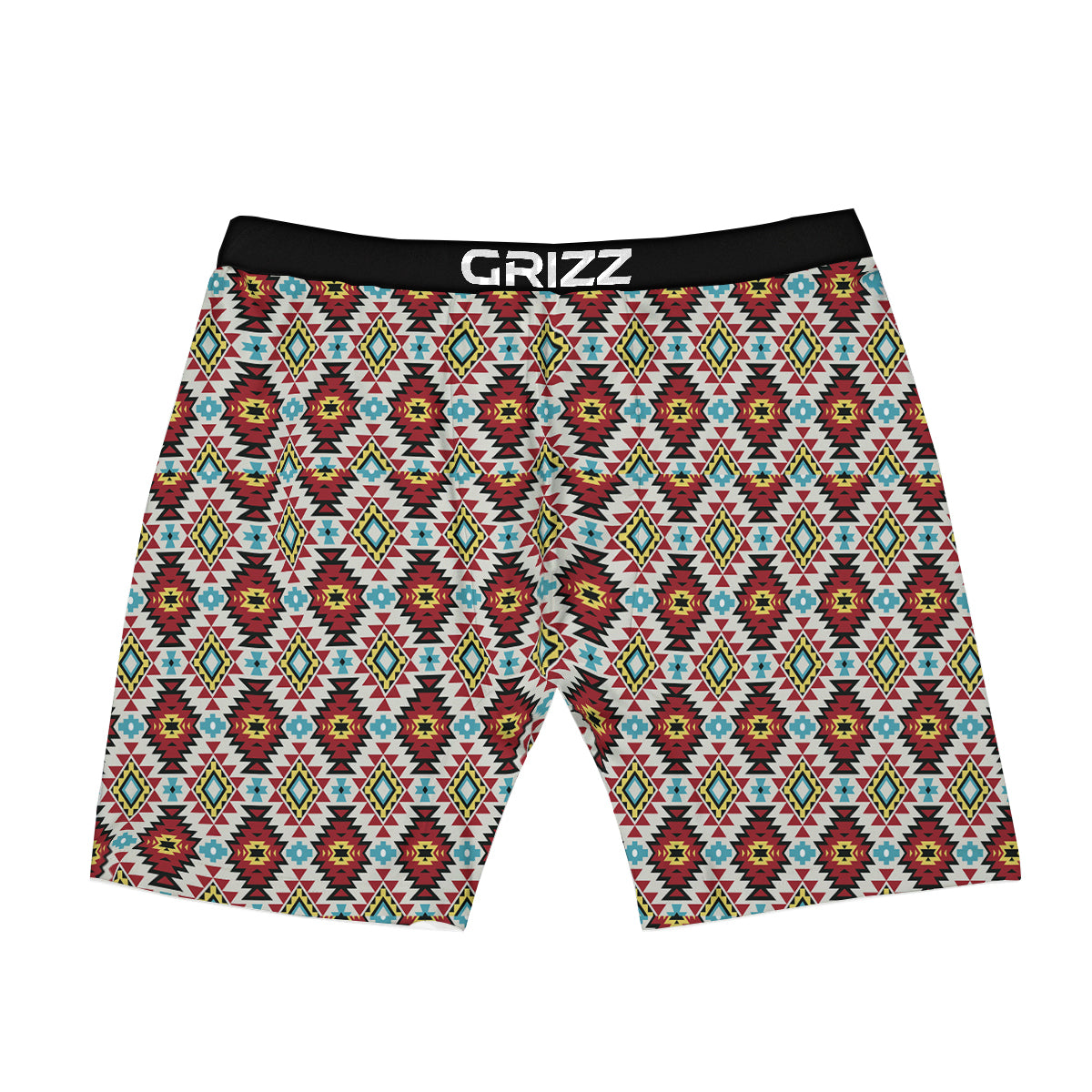 American Turquoise Native Print Pattern Boxer Briefs-grizzshop
