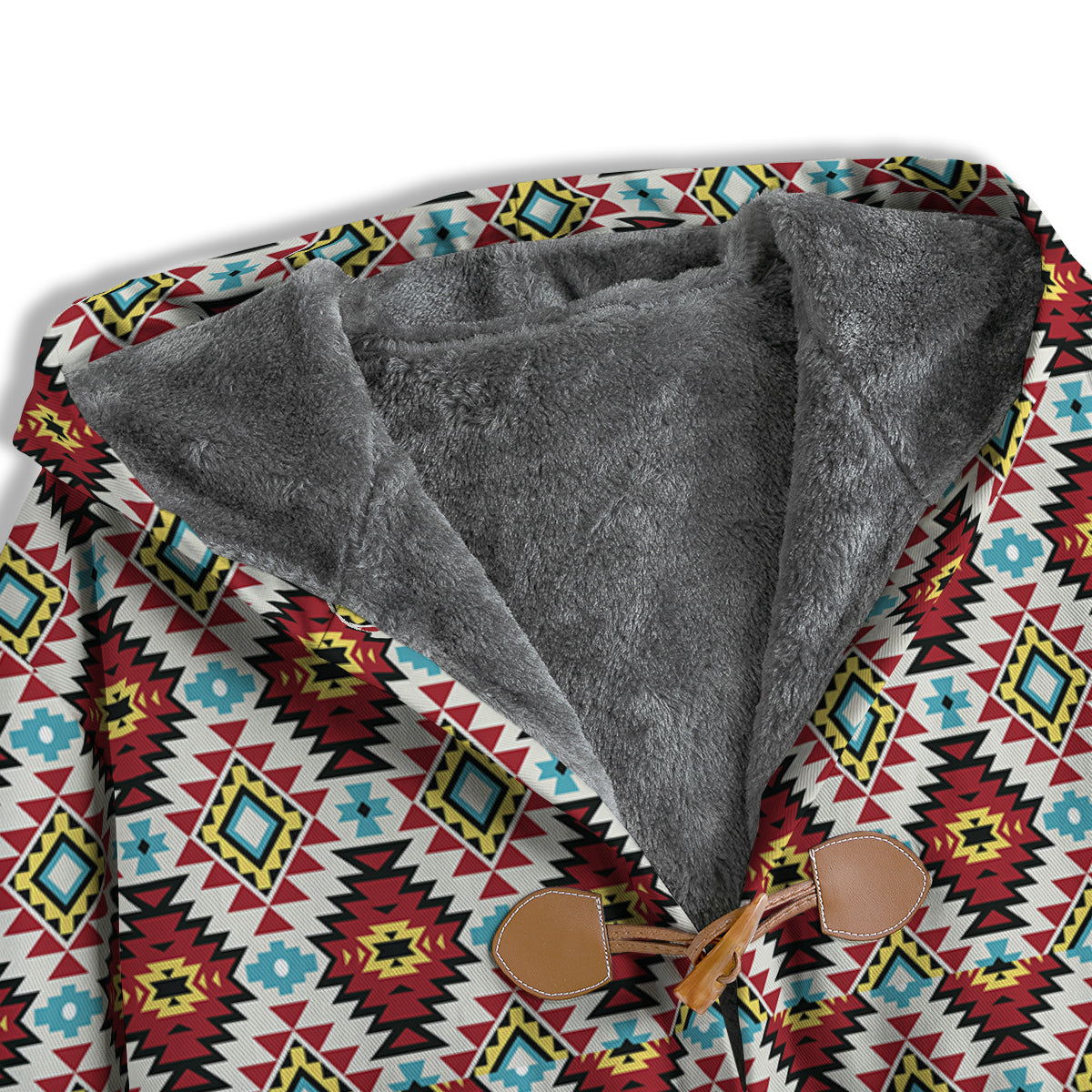 American Turquoise Native Print Pattern Men's Windbreaker Jacket-grizzshop