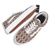 American Turquoise Native Print Pattern Skate Shoes-grizzshop