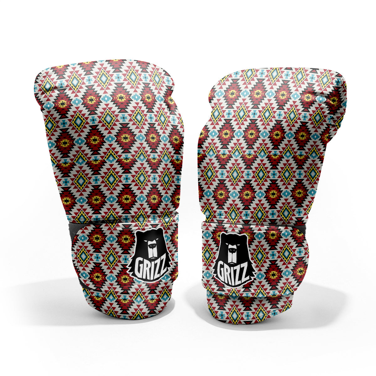 American Turquoise Native Print Pattern Pro Boxing Glove