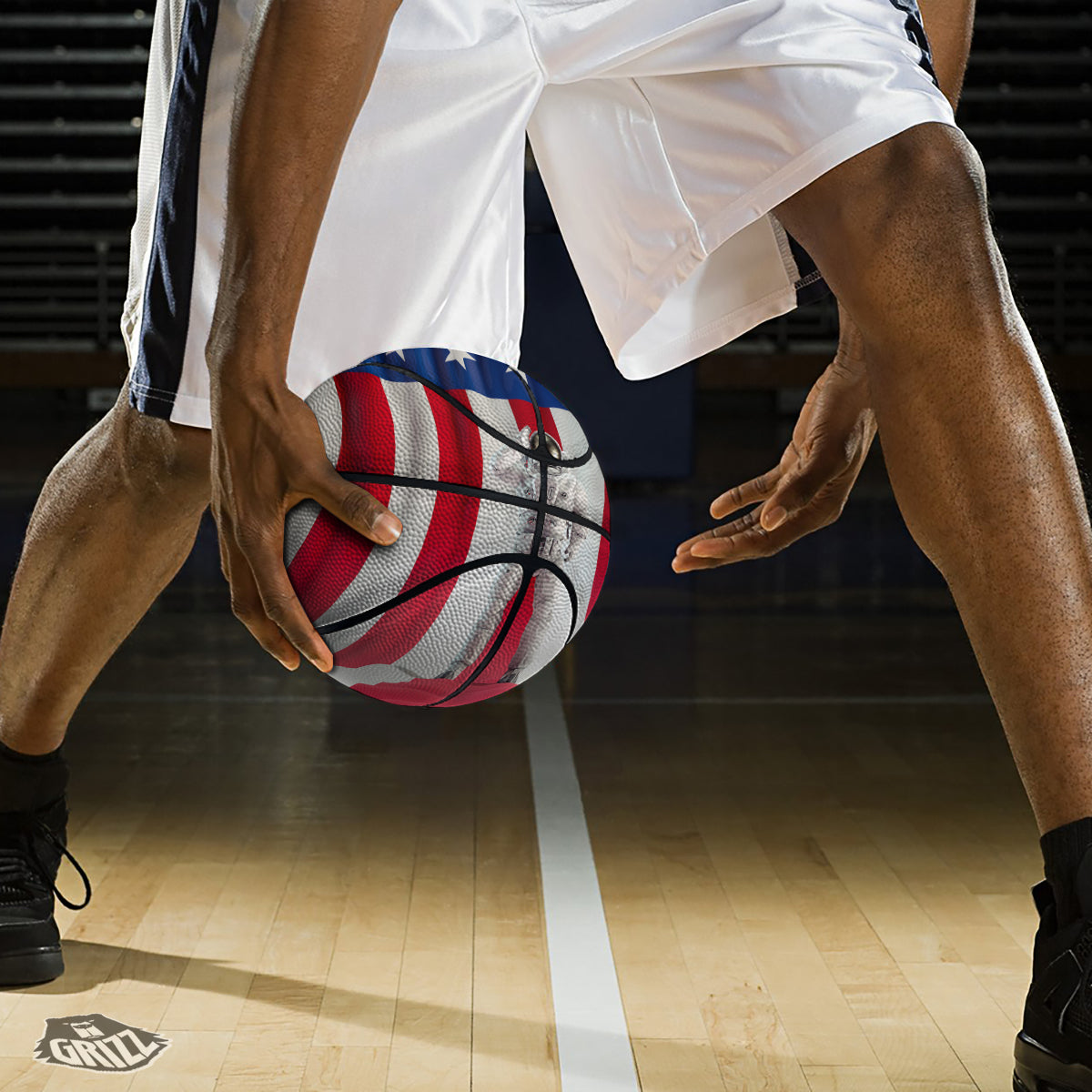 American Astronaut Print Basketball