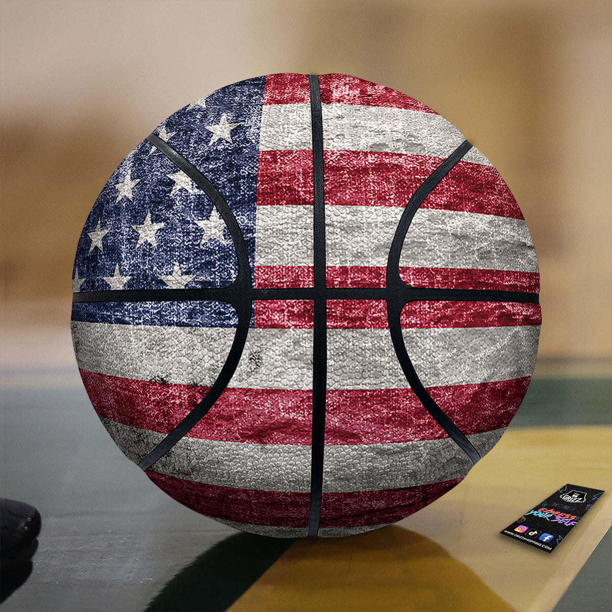 American Native Tribal Chevron Print Basketball