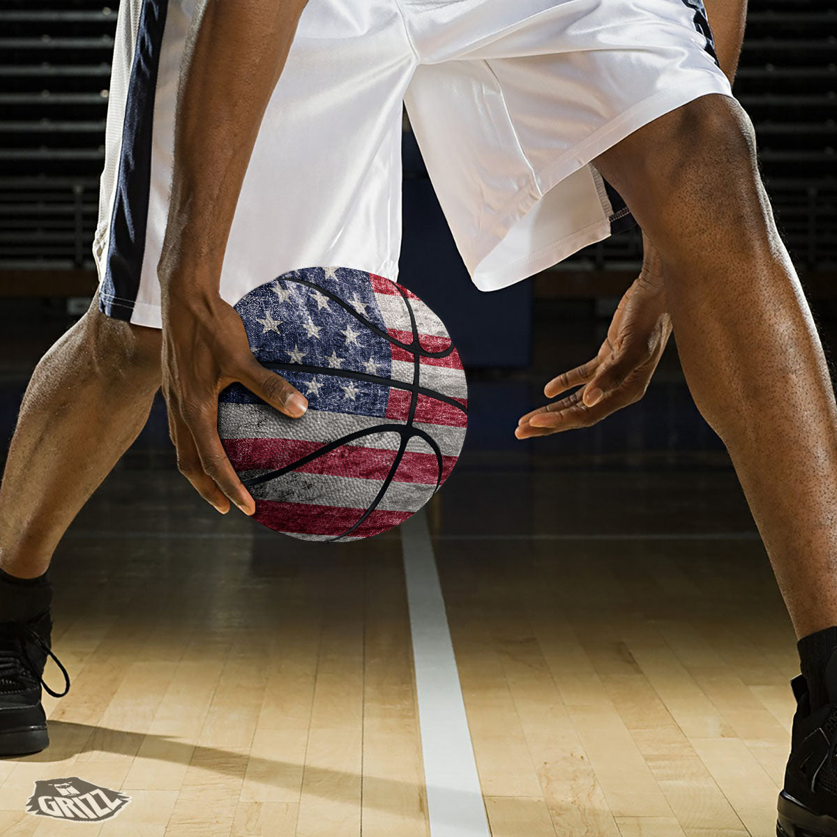 American Native Tribal Chevron Print Basketball