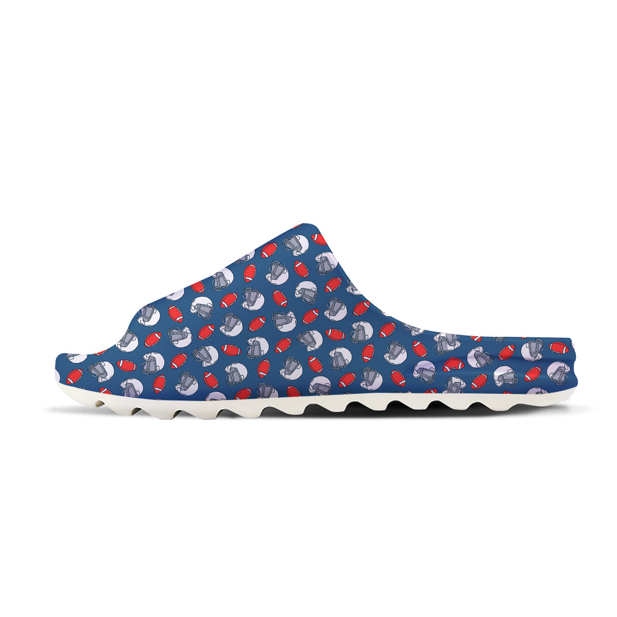 American Football Print Pattern Sandals-grizzshop