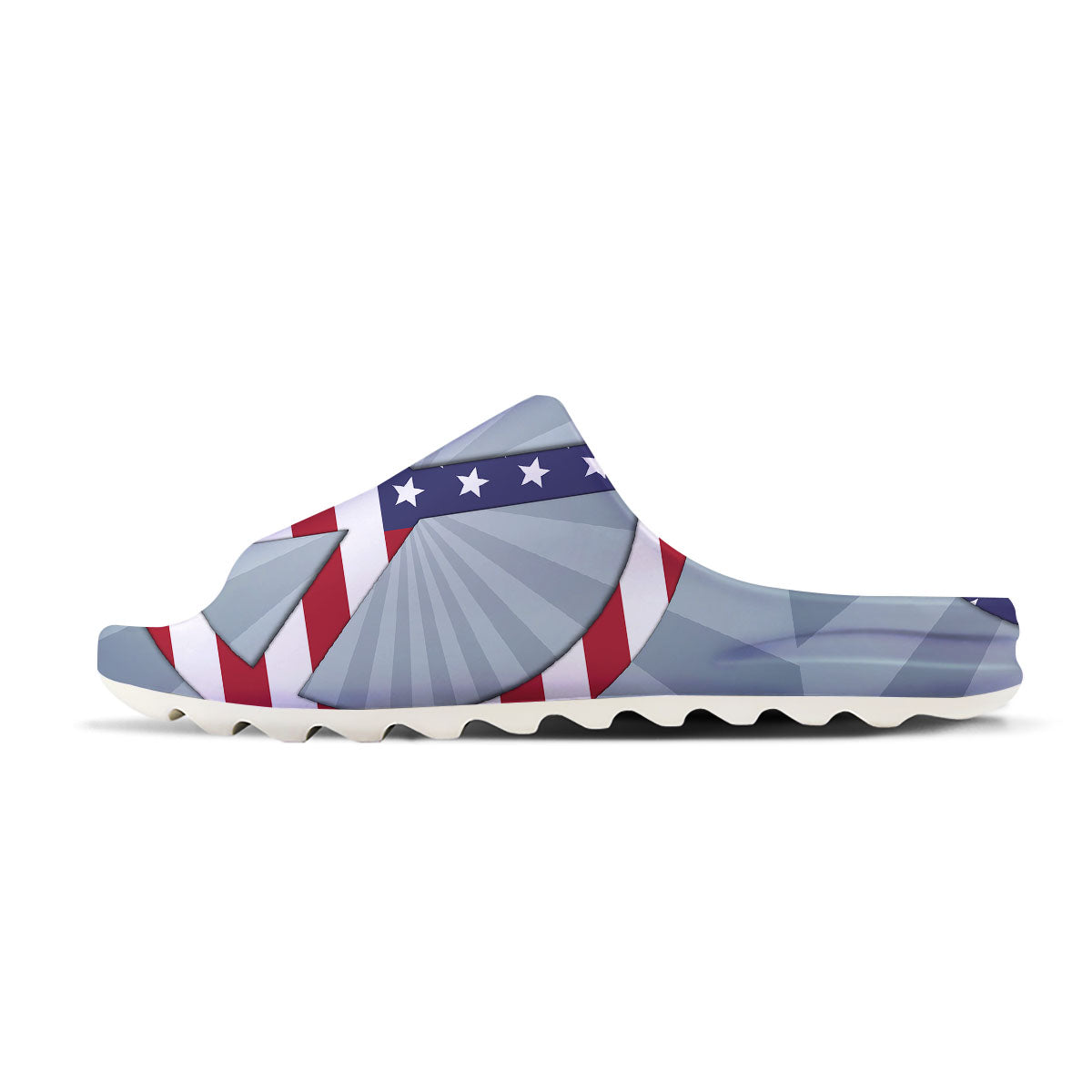 American Peace Flag Print Sandals-grizzshop