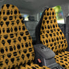 Amphora Black And Yellow Print Pattern Car Seat Covers-grizzshop