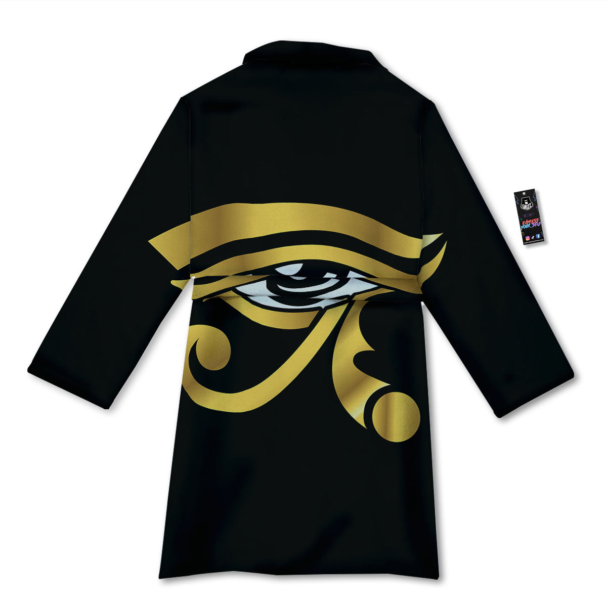 Amulet Eye Of Horus Print Bathrobe-grizzshop