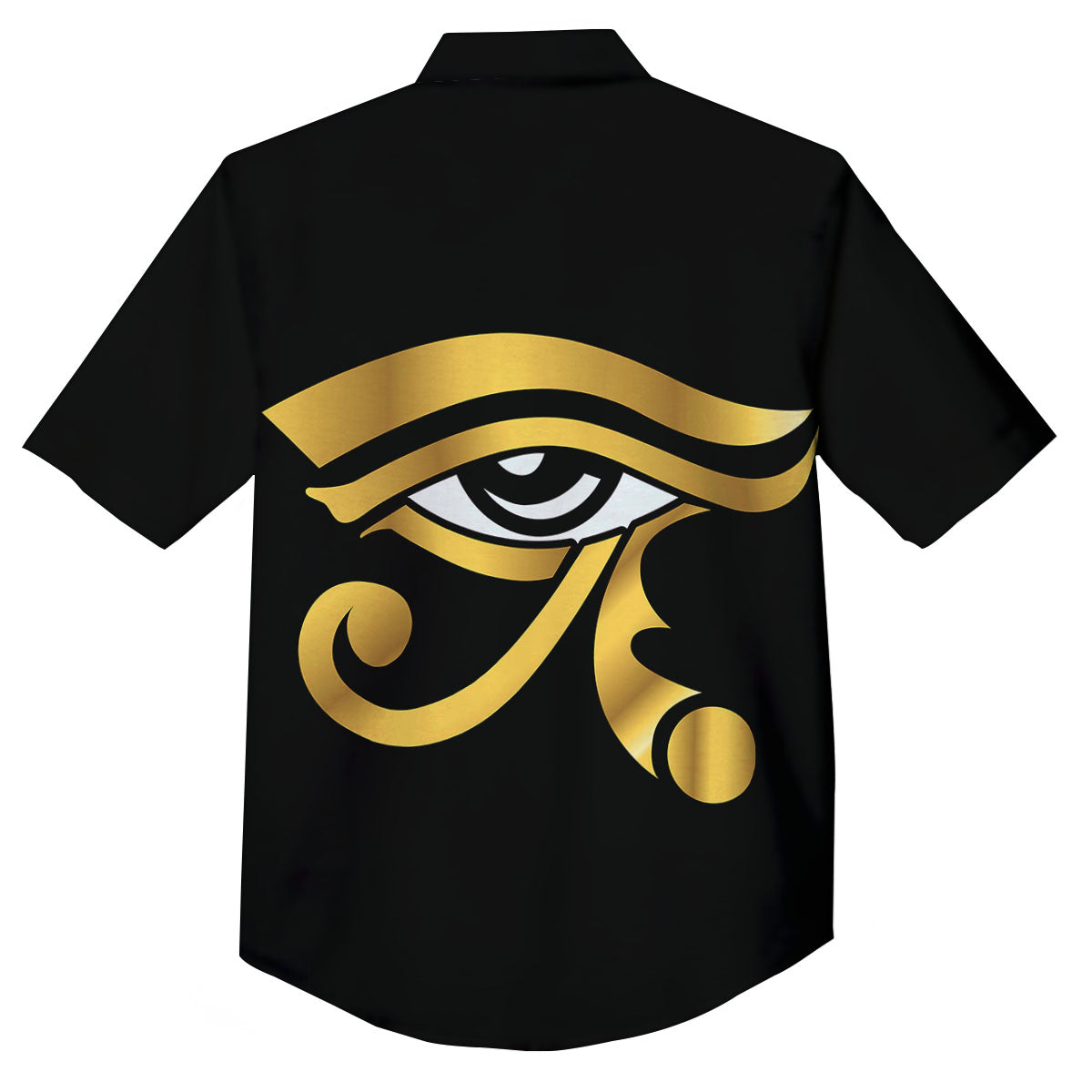 Amulet Eye Of Horus Print Button Up Shirt-grizzshop