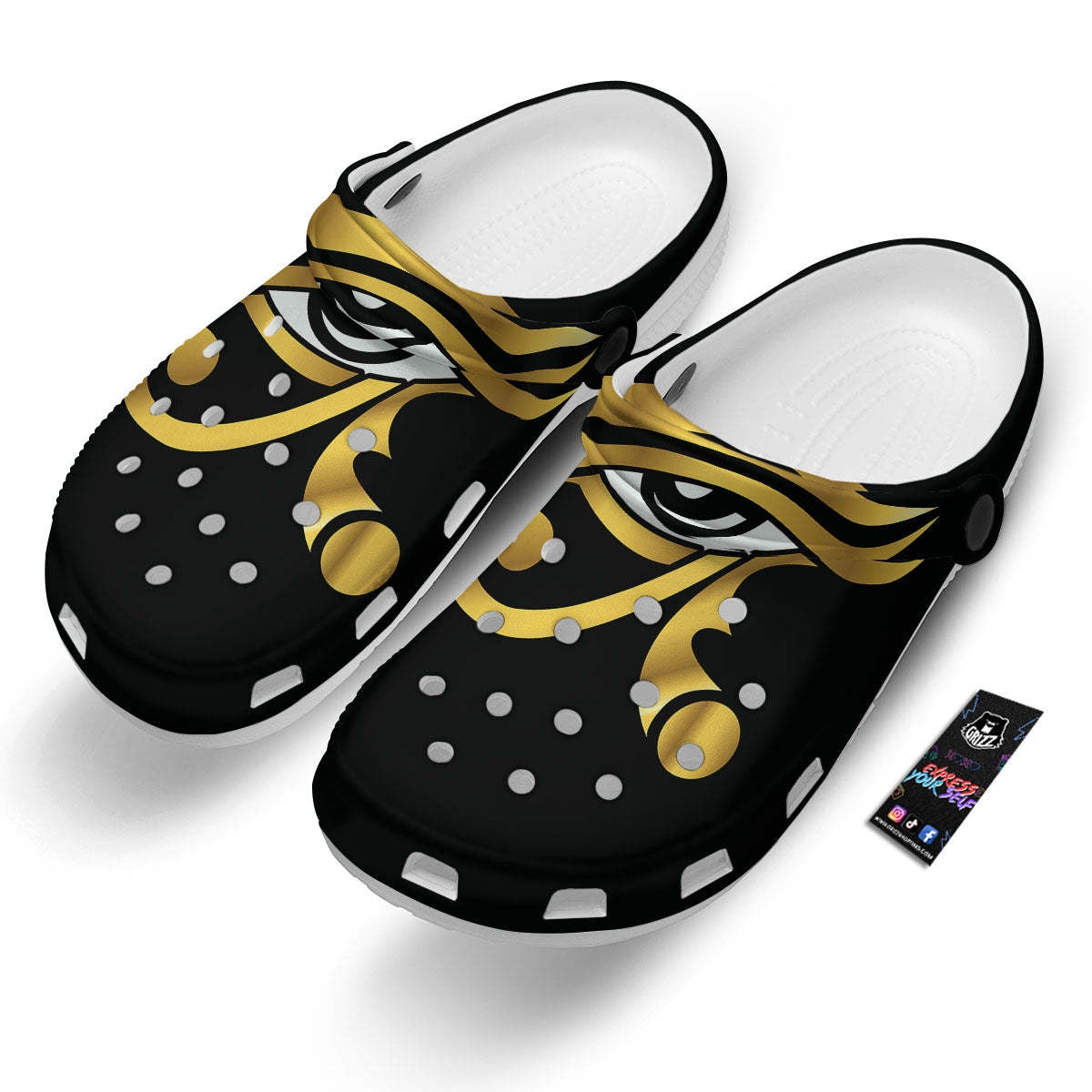 Amulet Eye Of Horus Print Clog-grizzshop