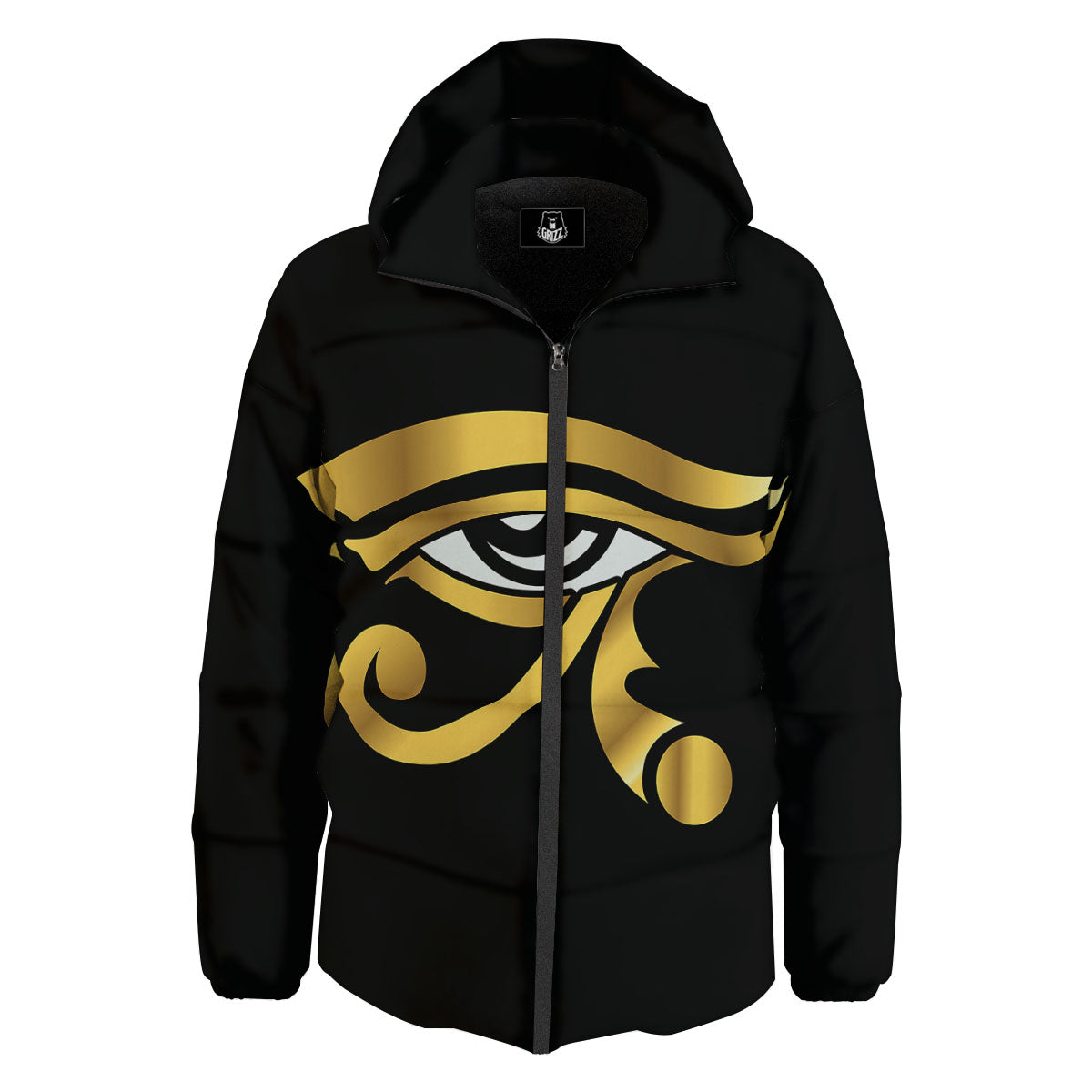 Amulet Eye Of Horus Print Down Jacket-grizzshop