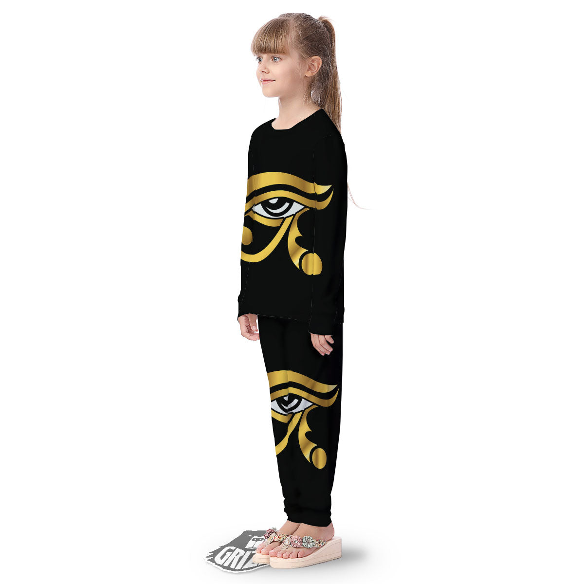 Amulet Eye Of Horus Print Kid's Pajamas-grizzshop
