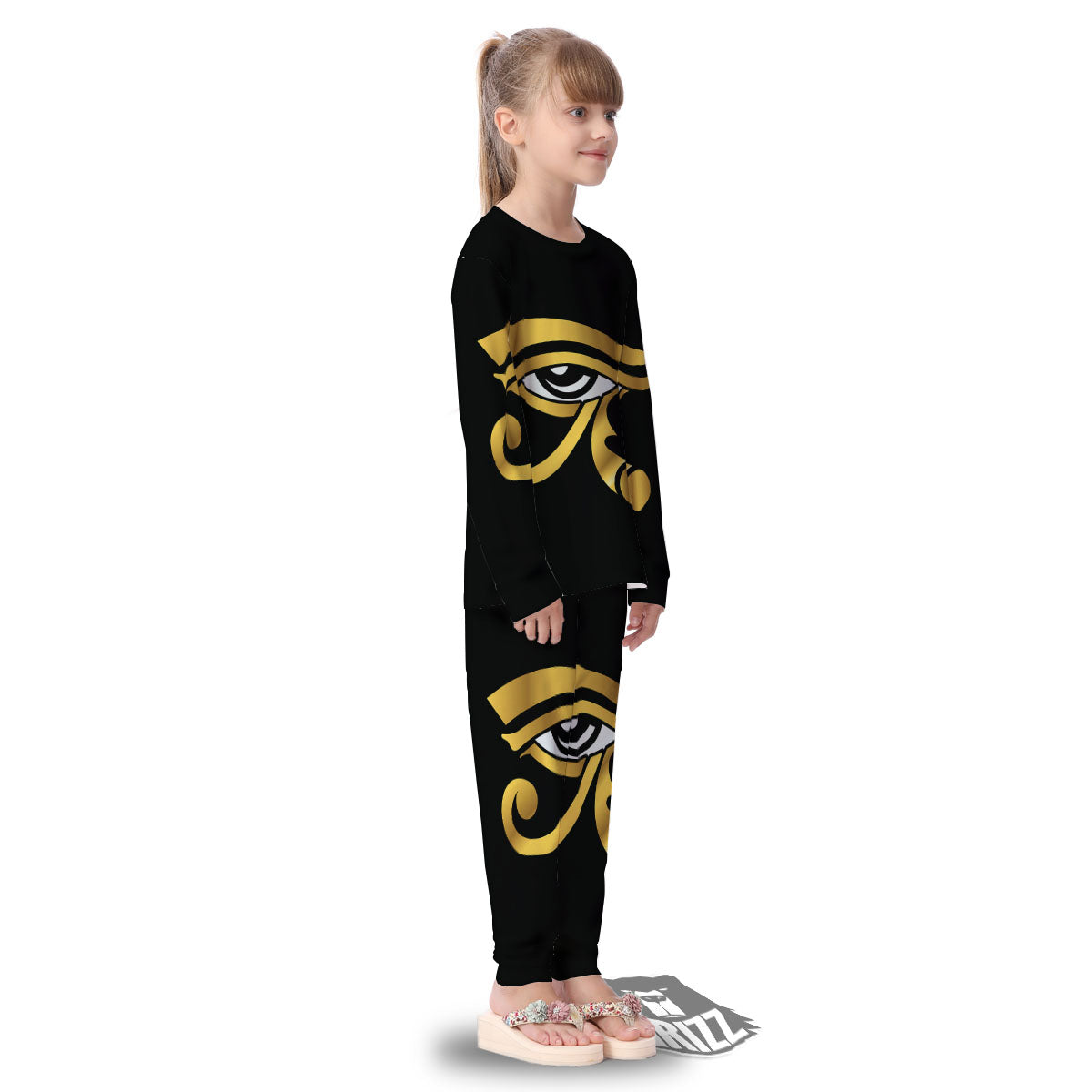 Amulet Eye Of Horus Print Kid's Pajamas-grizzshop