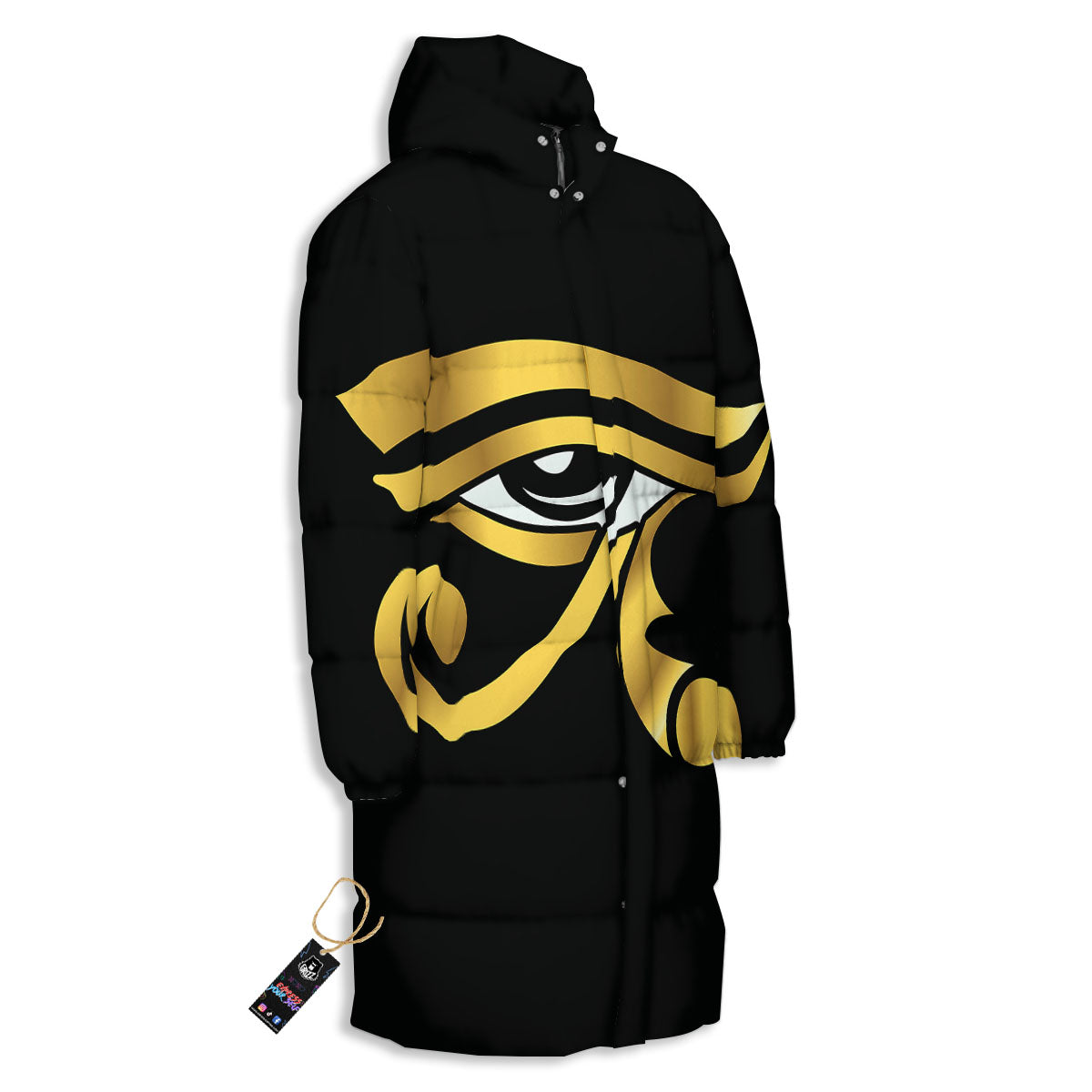 Amulet Eye Of Horus Print Long Down Jacket-grizzshop