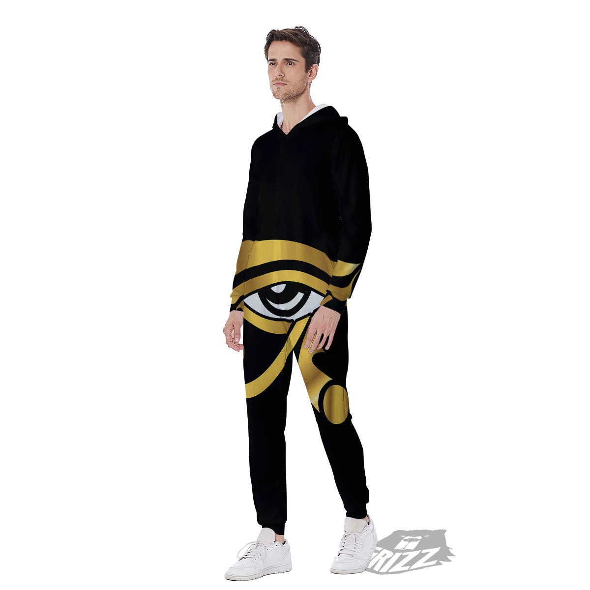 Amulet Eye Of Horus Print Men's Jumpsuit-grizzshop