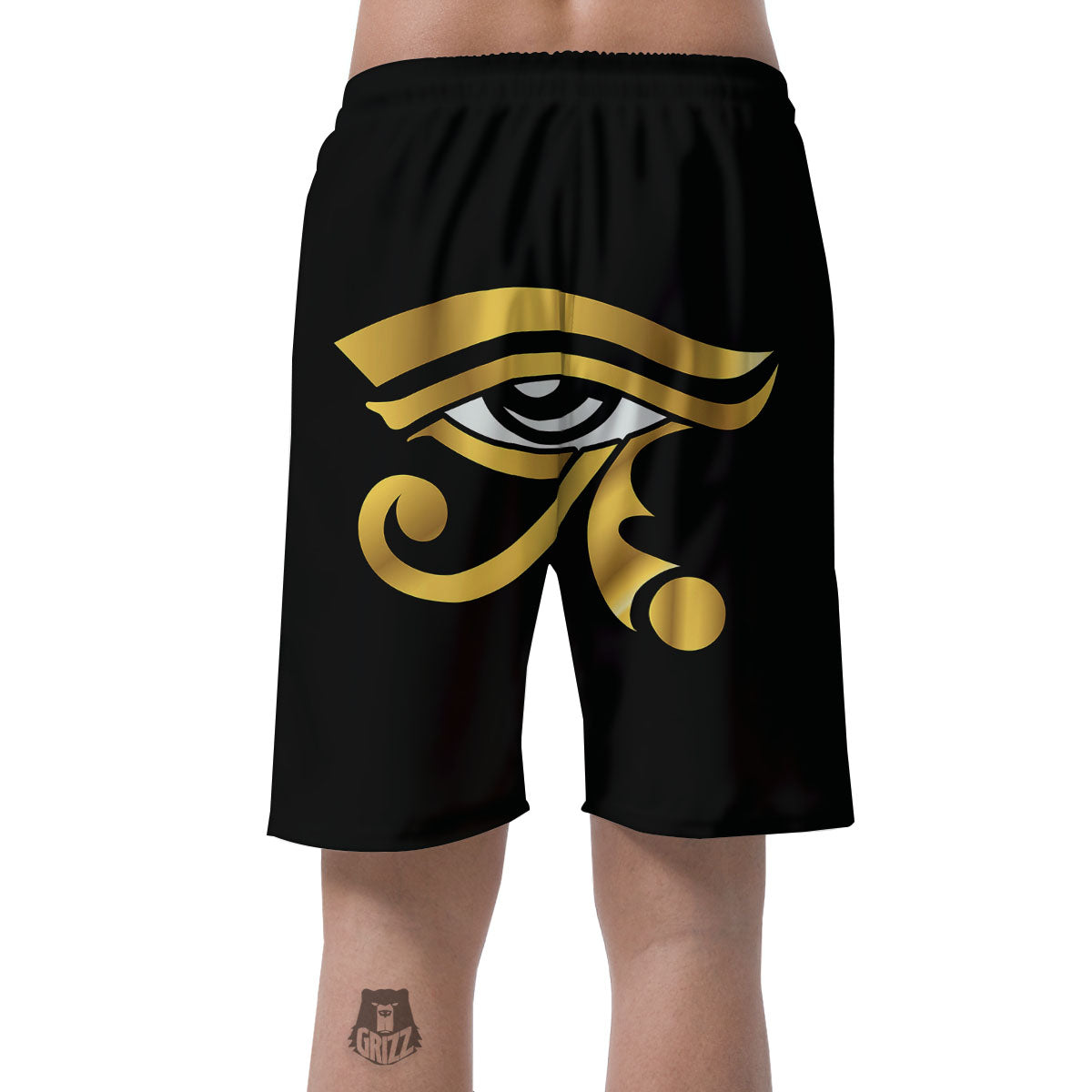 Amulet Eye Of Horus Print Men's Shorts-grizzshop