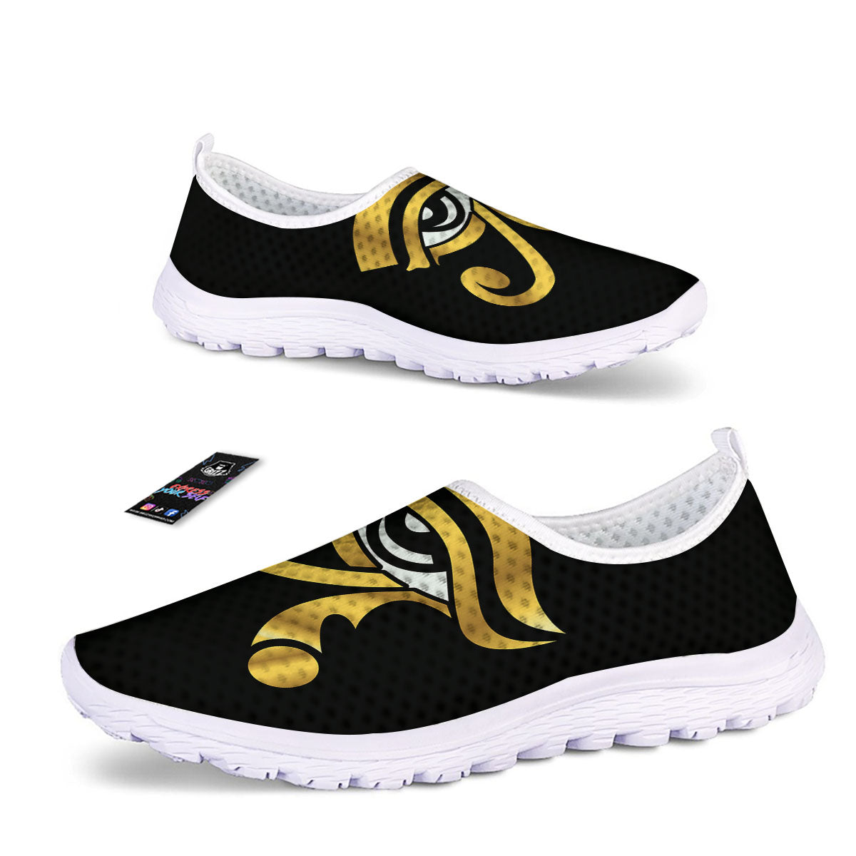 Amulet Eye Of Horus Print Nurse Shoes-grizzshop