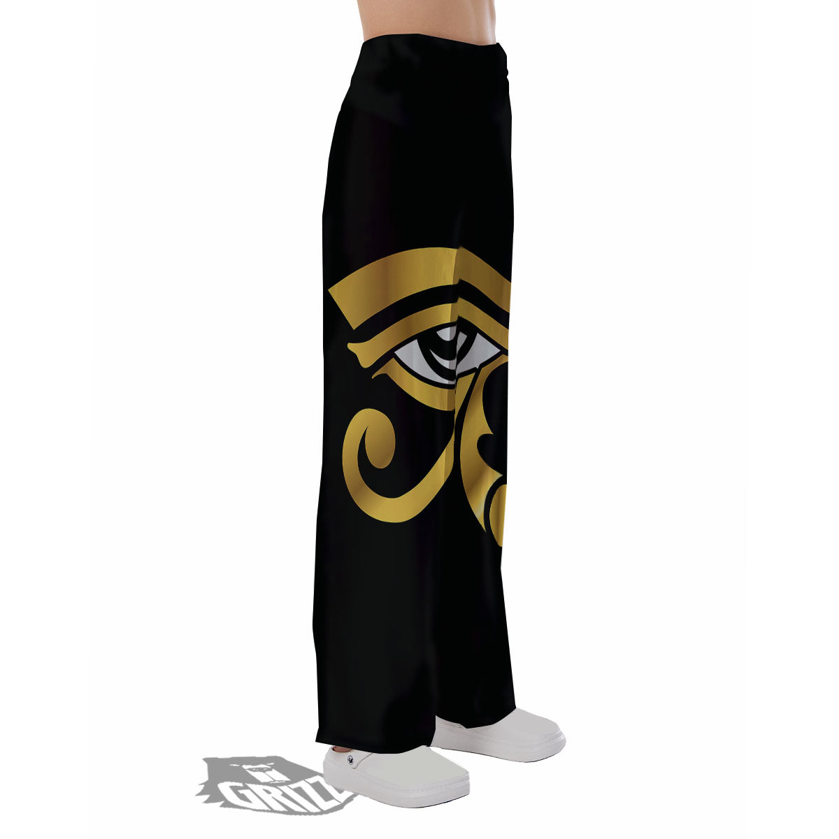 Amulet Eye Of Horus Print Pajama Pants-grizzshop