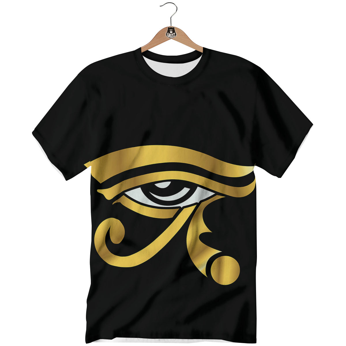 Amulet Eye Of Horus Print T-Shirt-grizzshop