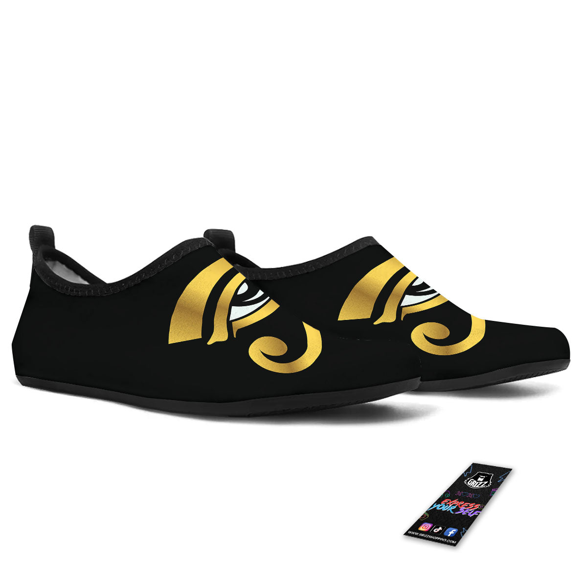 Amulet Eye Of Horus Print Water Shoes-grizzshop