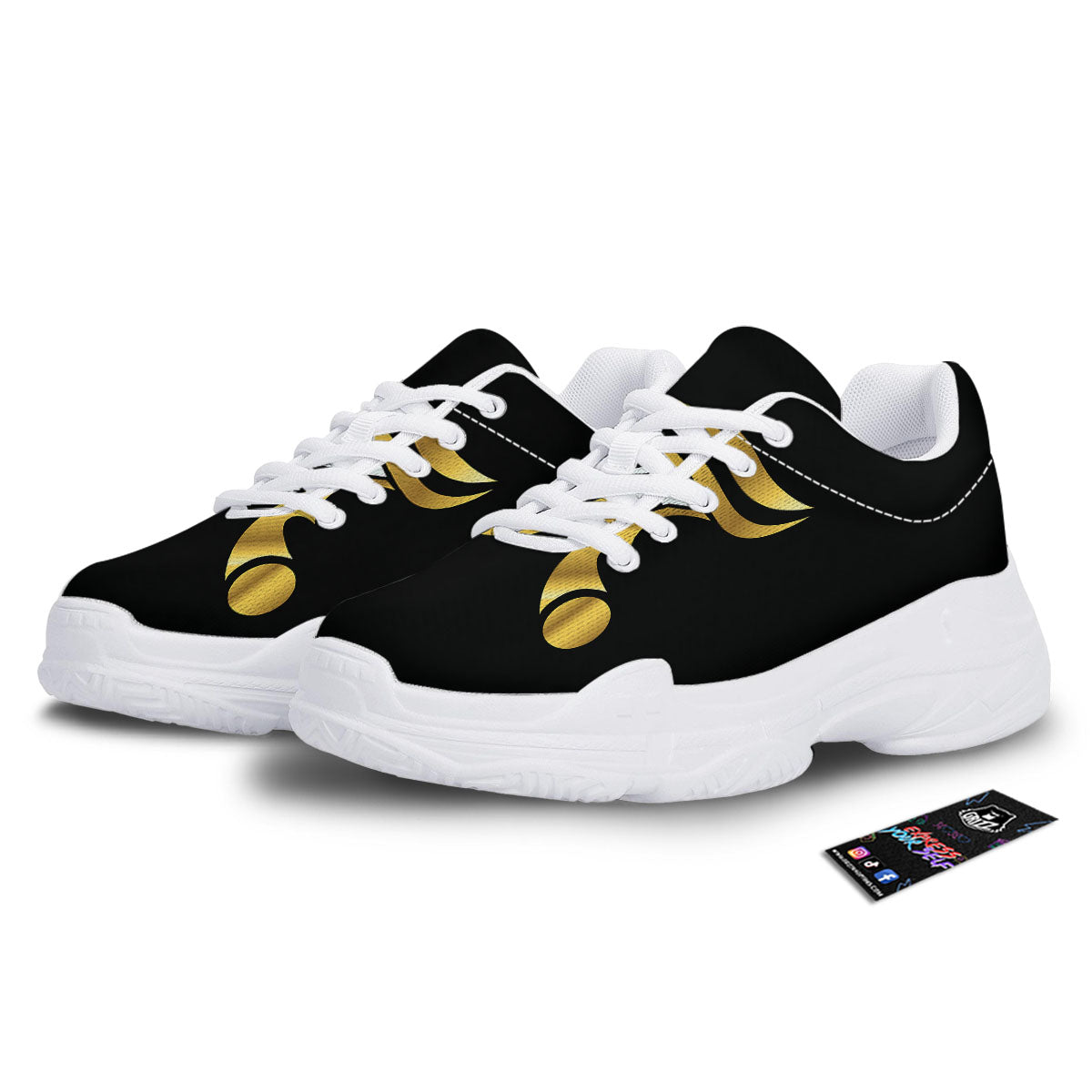 Amulet Eye Of Horus Print White Chunky Shoes-grizzshop