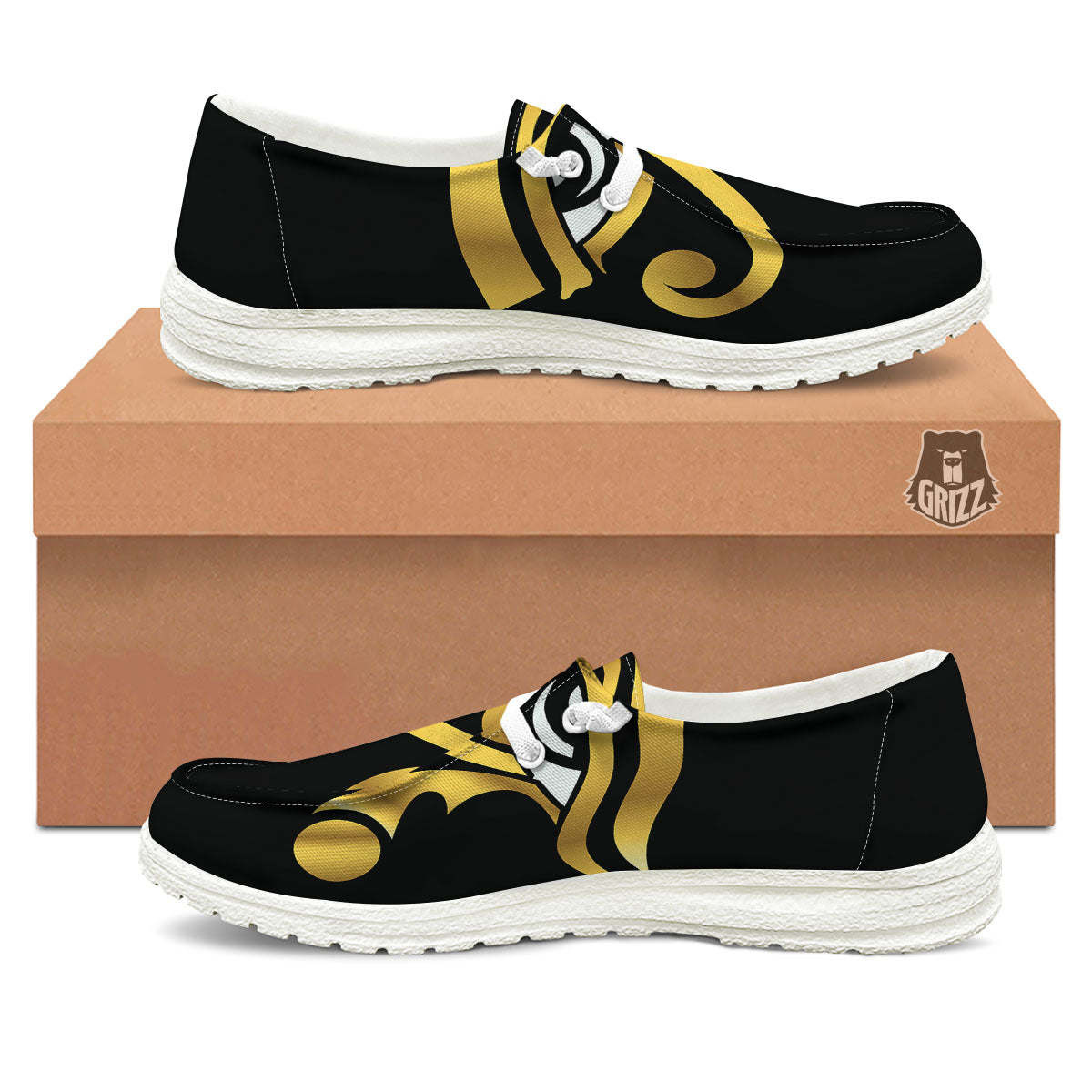 Amulet Eye Of Horus Print White Loafers-grizzshop