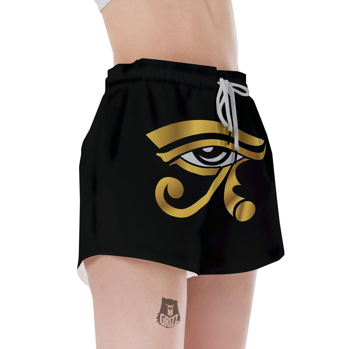 Amulet Eye Of Horus Print Women's Shorts-grizzshop