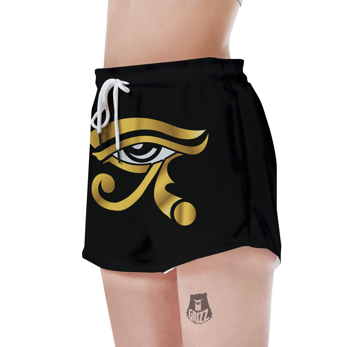 Amulet Eye Of Horus Print Women's Shorts-grizzshop